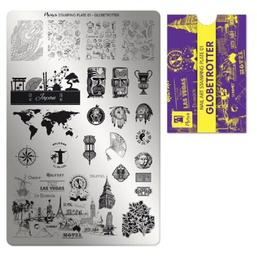 Moyra Stamping Plate No 001 - Globetrotter