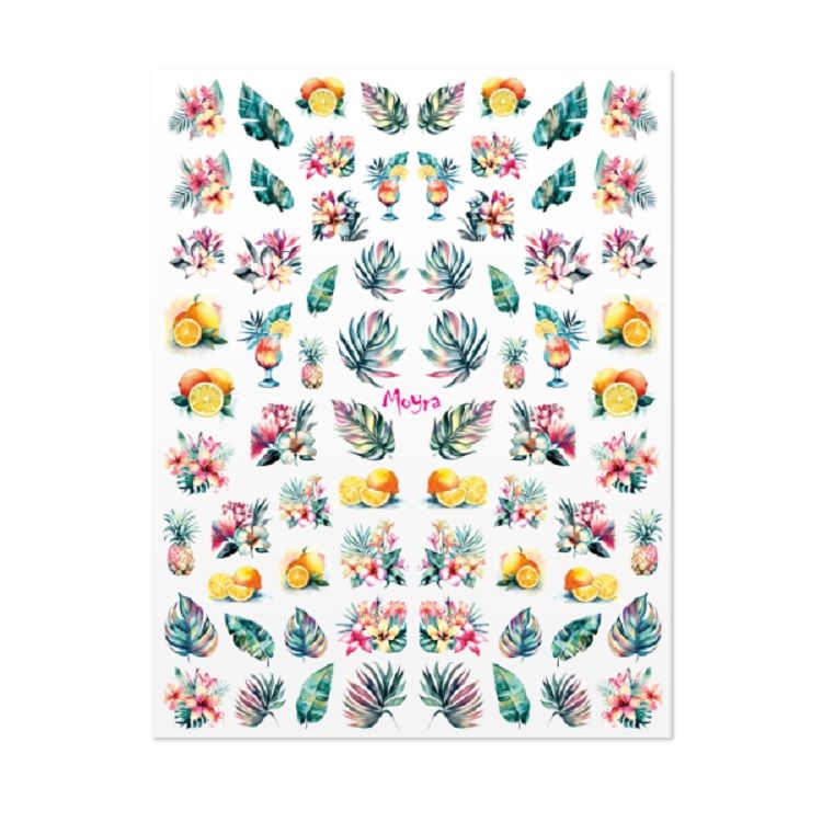 Moyra Water Transfer Sticker No 01 Tropical