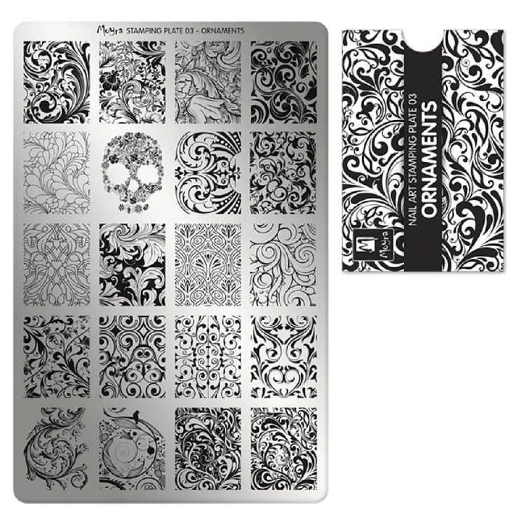 Moyra Stamping Plate No 003 - Ornaments