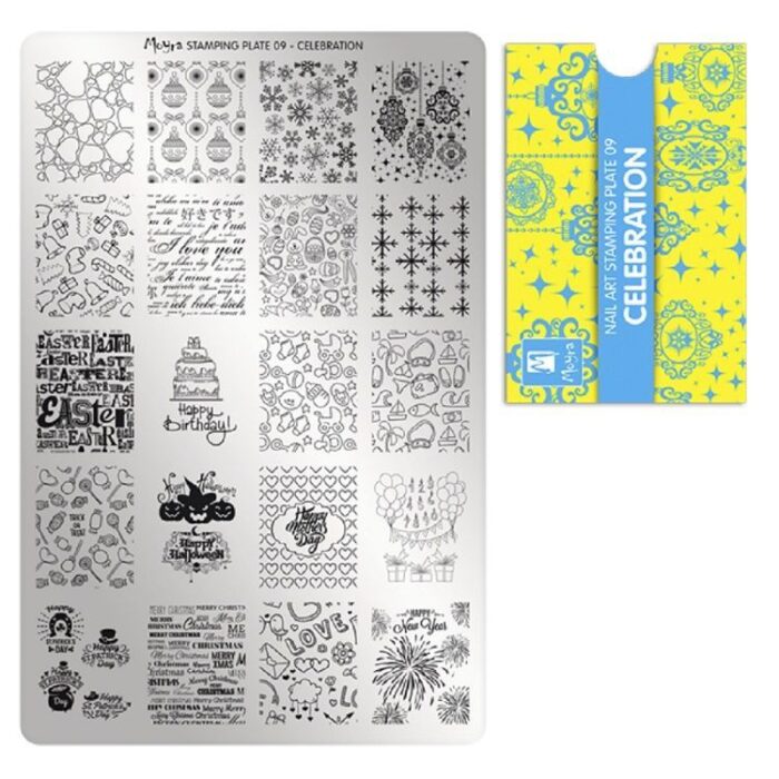 Moyra Stamping Plate No 009 - Celebration