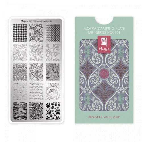 Moyra Mini Stamping Plate 101 - Angels Will Cry