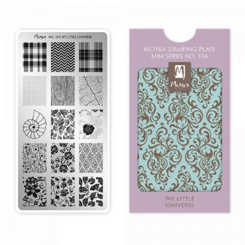 Moyra Mini Stamping Plate 104 - My Little Universe