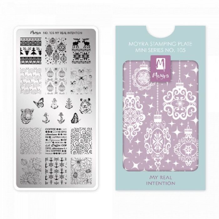 Moyra Mini Stamping Plate 105 - My Real Intention