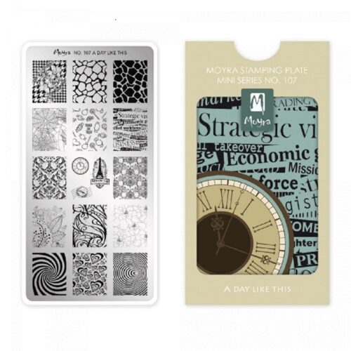 Moyra Mini Stamping Plate No 107 - A Day Like This