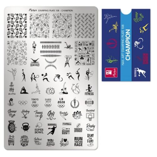 Moyra Stamping Plate No 108 - Champion