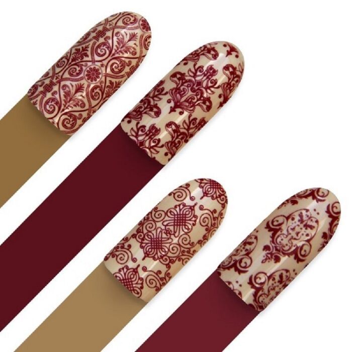 Moyra Stamping Plate No 011 - Damask Drapery - Image 2