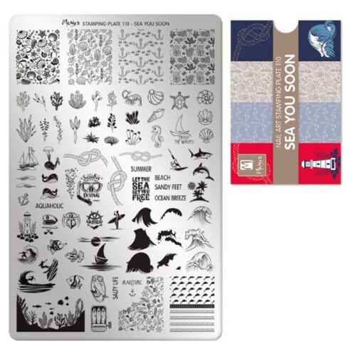 Moyra Stamping Plate No 110 - Sea You Soon