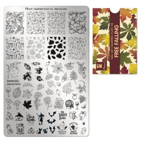 Moyra Stamping Plate No 114 - Free Falling