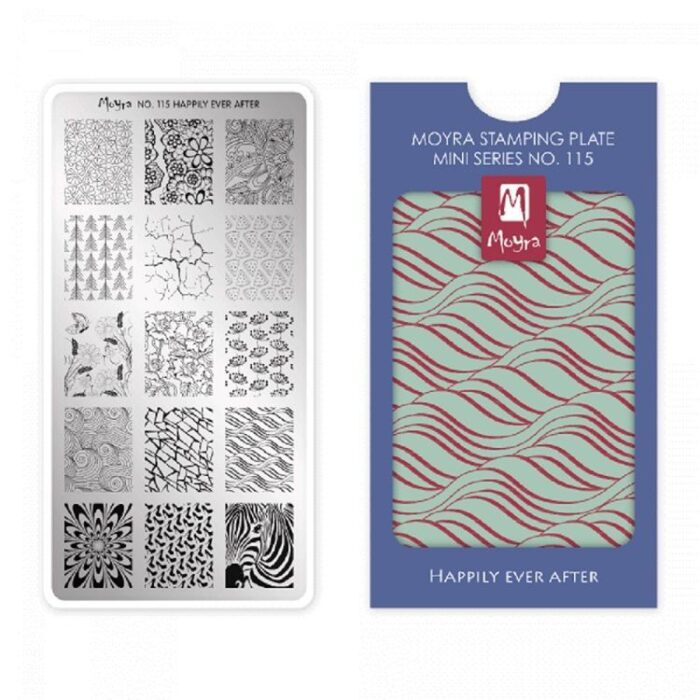 Moyra Mini Stamping Plate No 115 - Happily ever After
