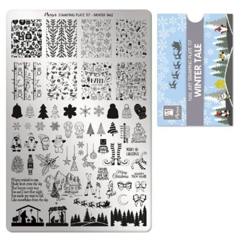 Moyra Stamping Plate No 117 - Winter Tale