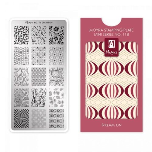 Moyra Mini Stamping Plate No 118 - Dream on