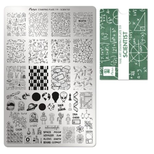 Moyra Stamping Plate No 119 - Scientist