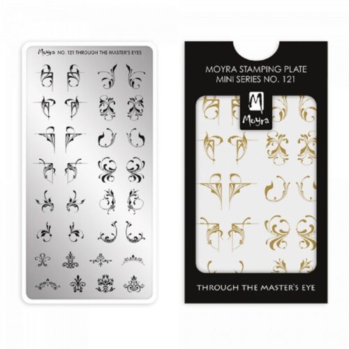 Moyra Mini Stamping Plate No 121 - Through the Master's Eye