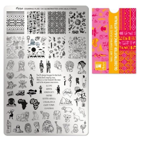 Moyra Stamping Plate No 124 - Globetrotter Africa and Australia