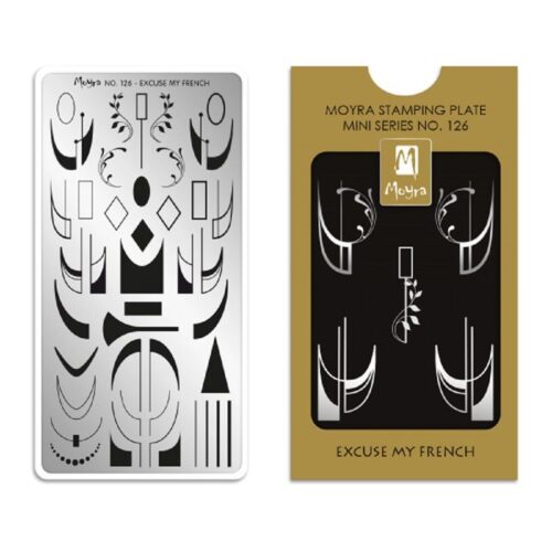 Moyra Mini Stamping Plate No 126 - Excuse My French