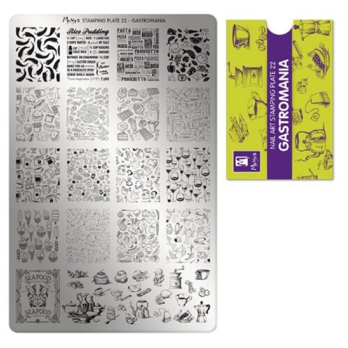 Moyra Stamping Plate No 022 - Gastromania