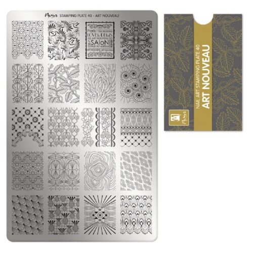 Moyra Stamping Plate No 040 - Art Nouveau
