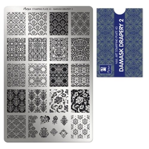 Moyra Stamping Plate No 043 - Damask Drapery 2