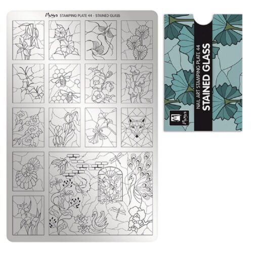 Moyra Stamping Plate No 044 - Stained Glass