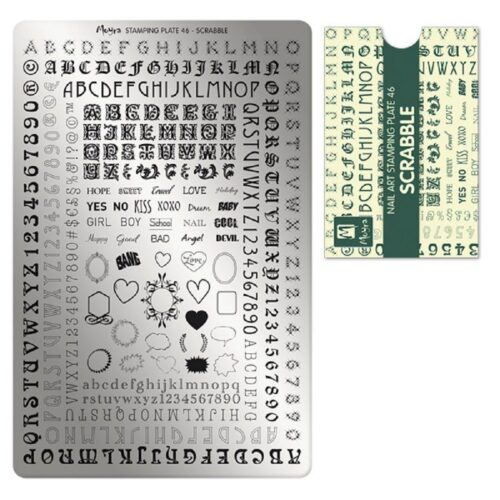 Moyra Stamping Plate No 046 - Scrabble