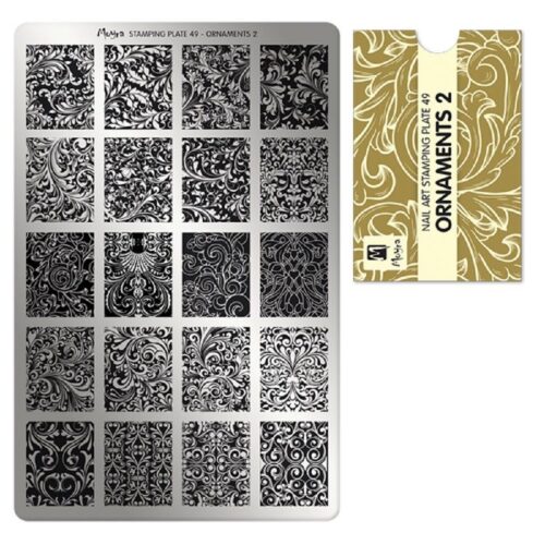 Moyra Stamping Plate No 049 - Ornaments 2