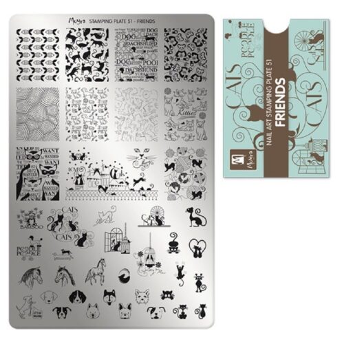 Moyra Stamping Plate No 051 - Friends