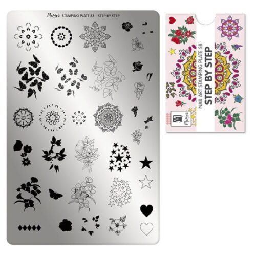 Moyra Stamping Plate No 058 - Step by Step