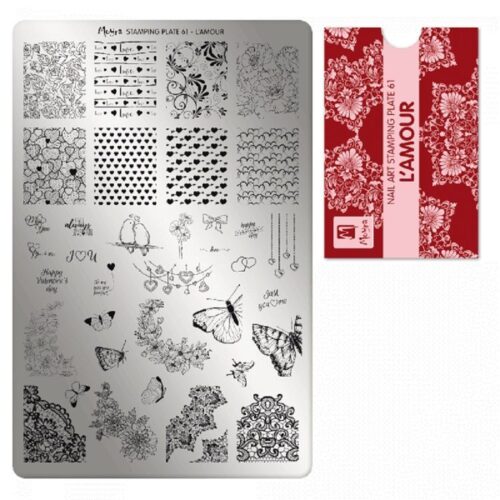 Moyra Stamping Plate No 061 - L'amour