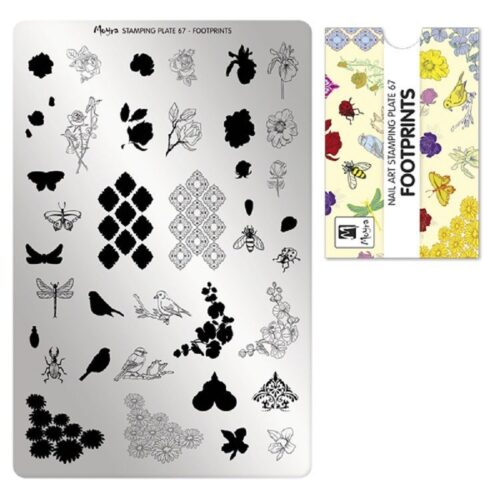 Moyra Stamping Plate No 067 - Footprints