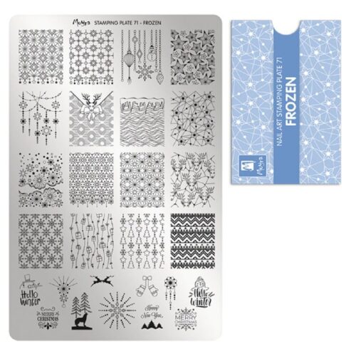 Moyra Stamping Plate No 071 - Frozen