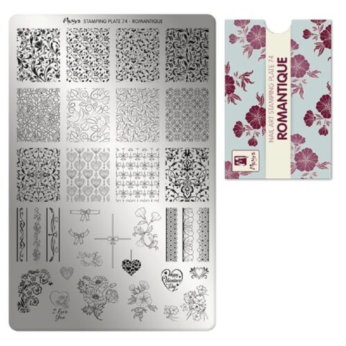 Moyra Stamping Plate No 074 - Romantique
