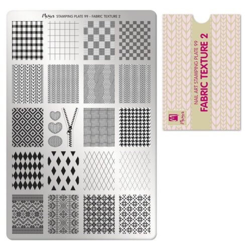 Moyra Stamping Plate No 099 - Fabric Texture 2