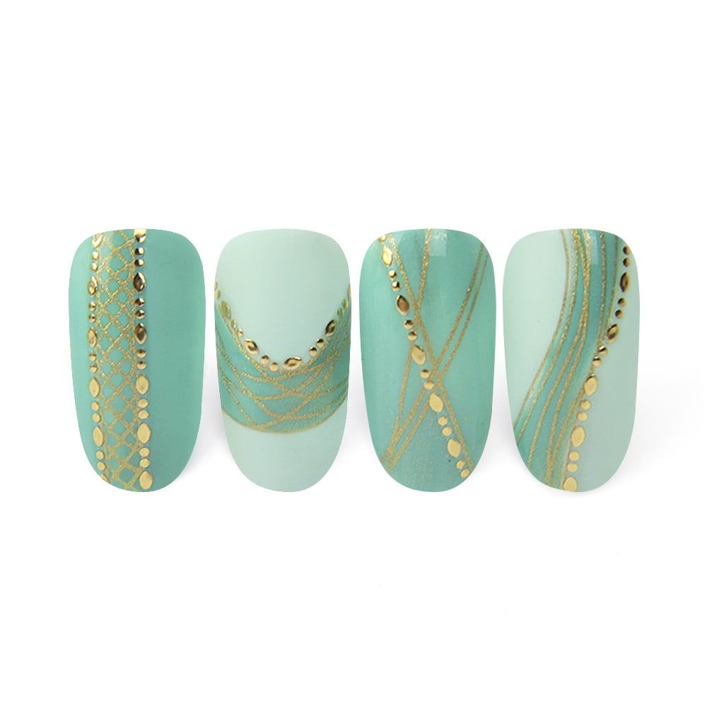 Moyra Nail Art Stripes Chain No 01 Gold - Image 2