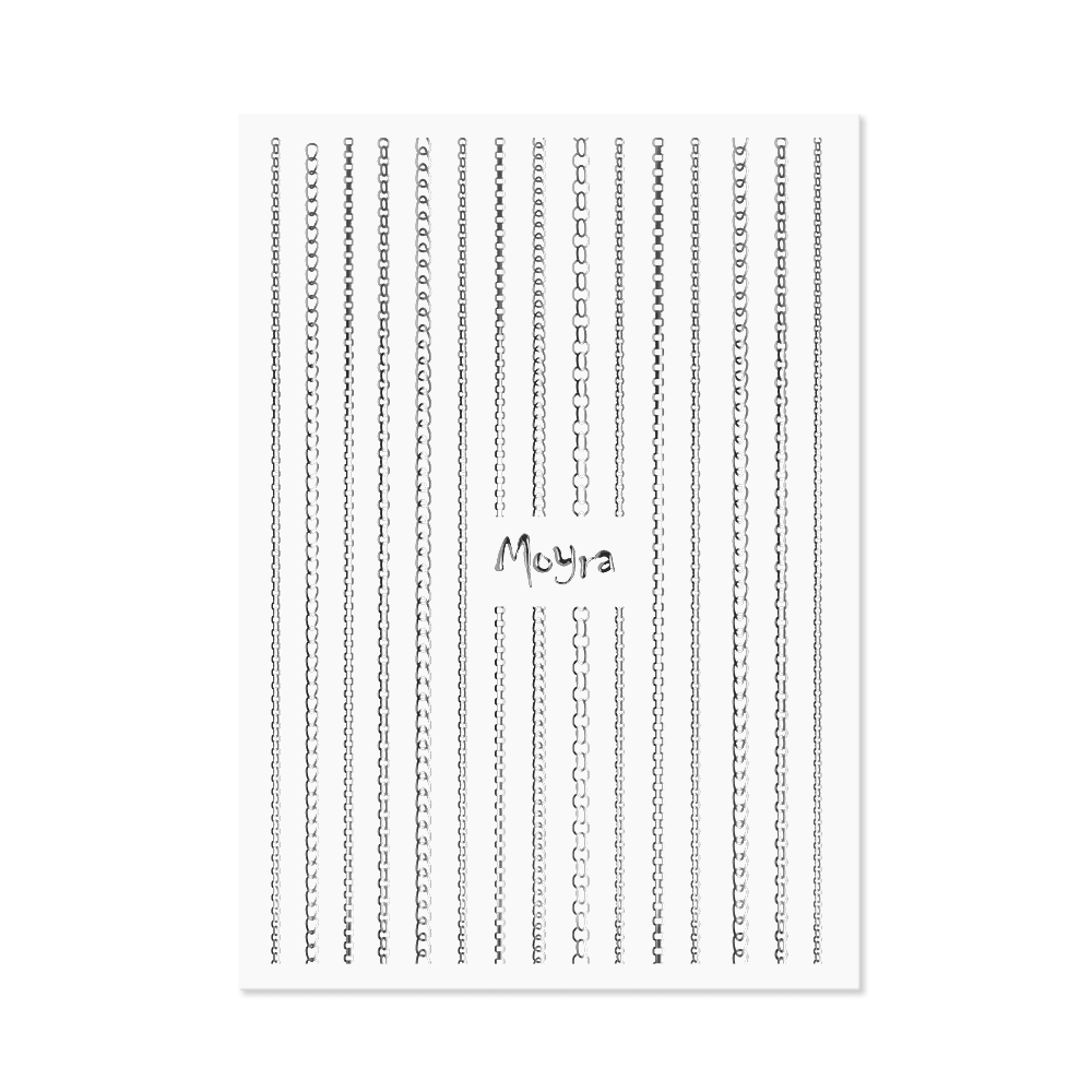 Moyra Nail Art Stripes Chain No 02 Silver