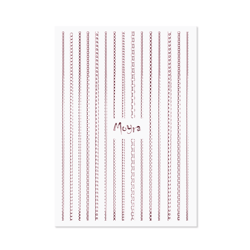 Moyra Nail Art Stripes Chain No 03 Rose Gold