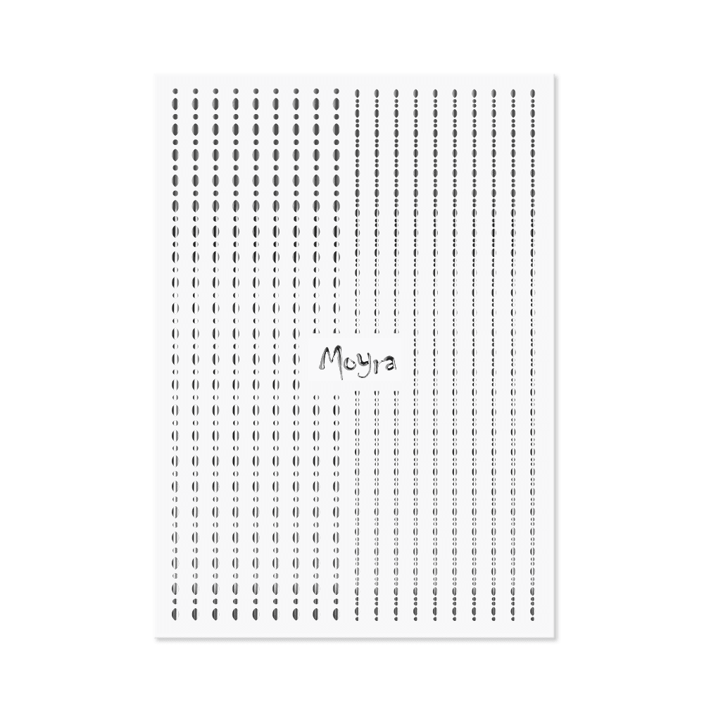 Moyra Nail Art Stripes Dots No 02 Silver