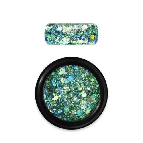 Moyra Holo Glitter Mix No 19 Turquoise Green