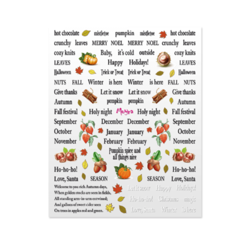 Moyra Self Adhesive Stickers No 19