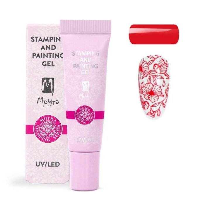 Moyra Stamping and Painting Gel No 04 - Red
